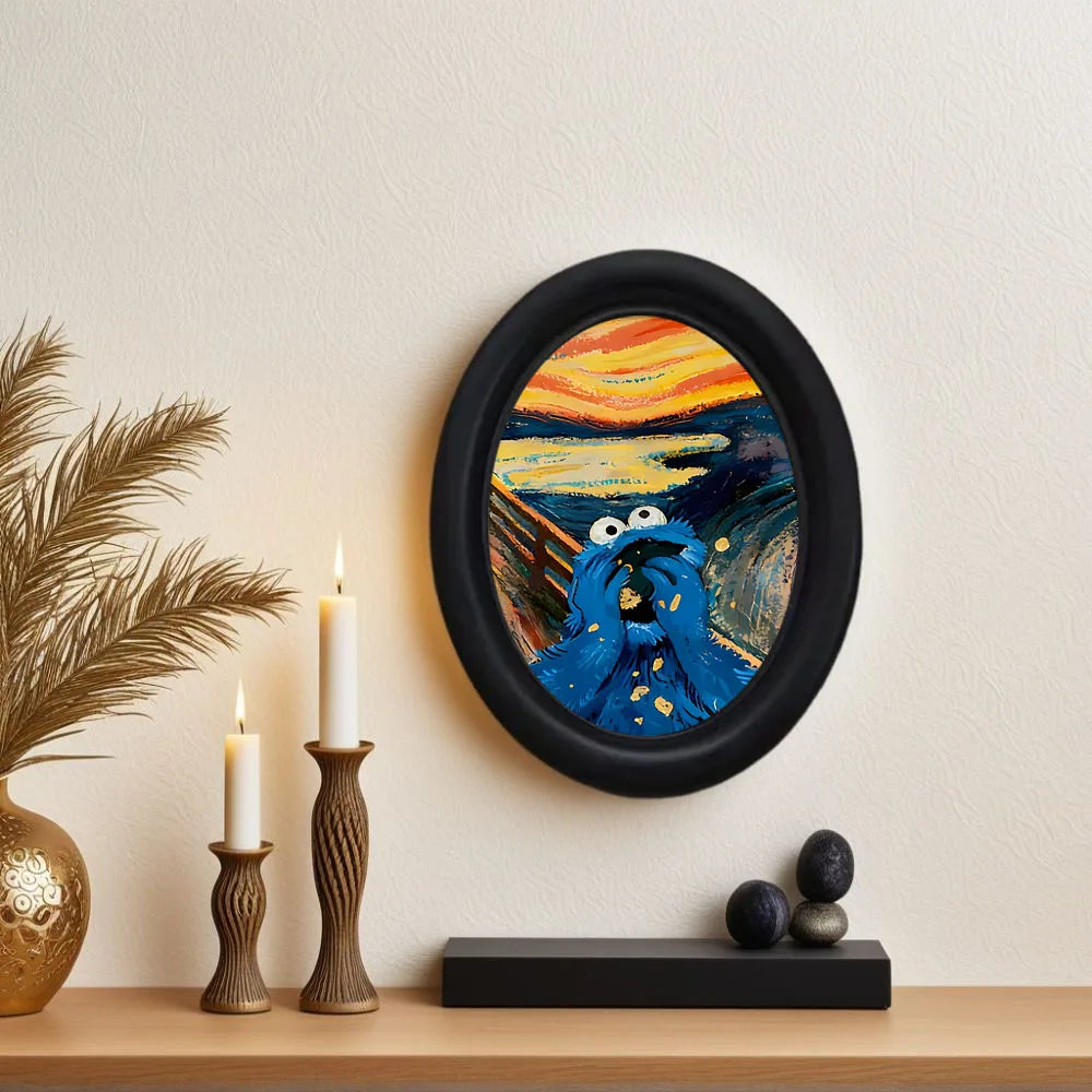 Abstract Screaming Oval