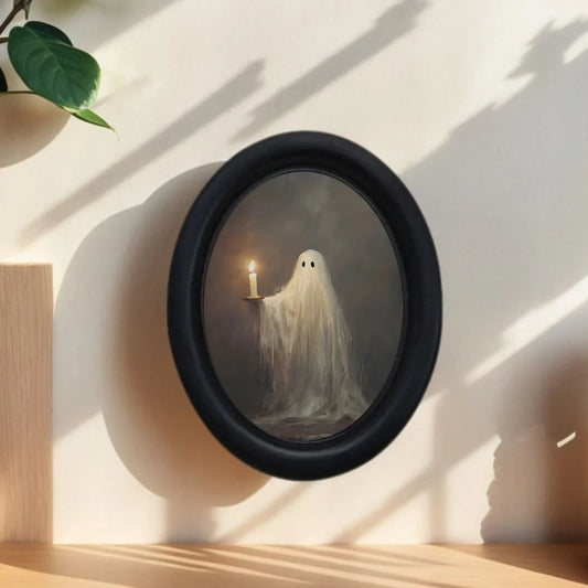 Cute Little Ghost with Candle
