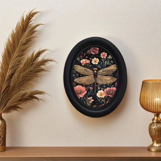 Vintage Floral Dragonfly