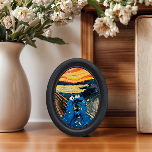 Abstract Screaming Oval